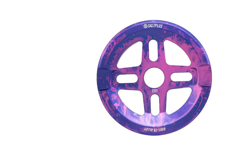 SALT PLUS ORION 28T SPROCKET W GUARD (NEBULA PURPLE)