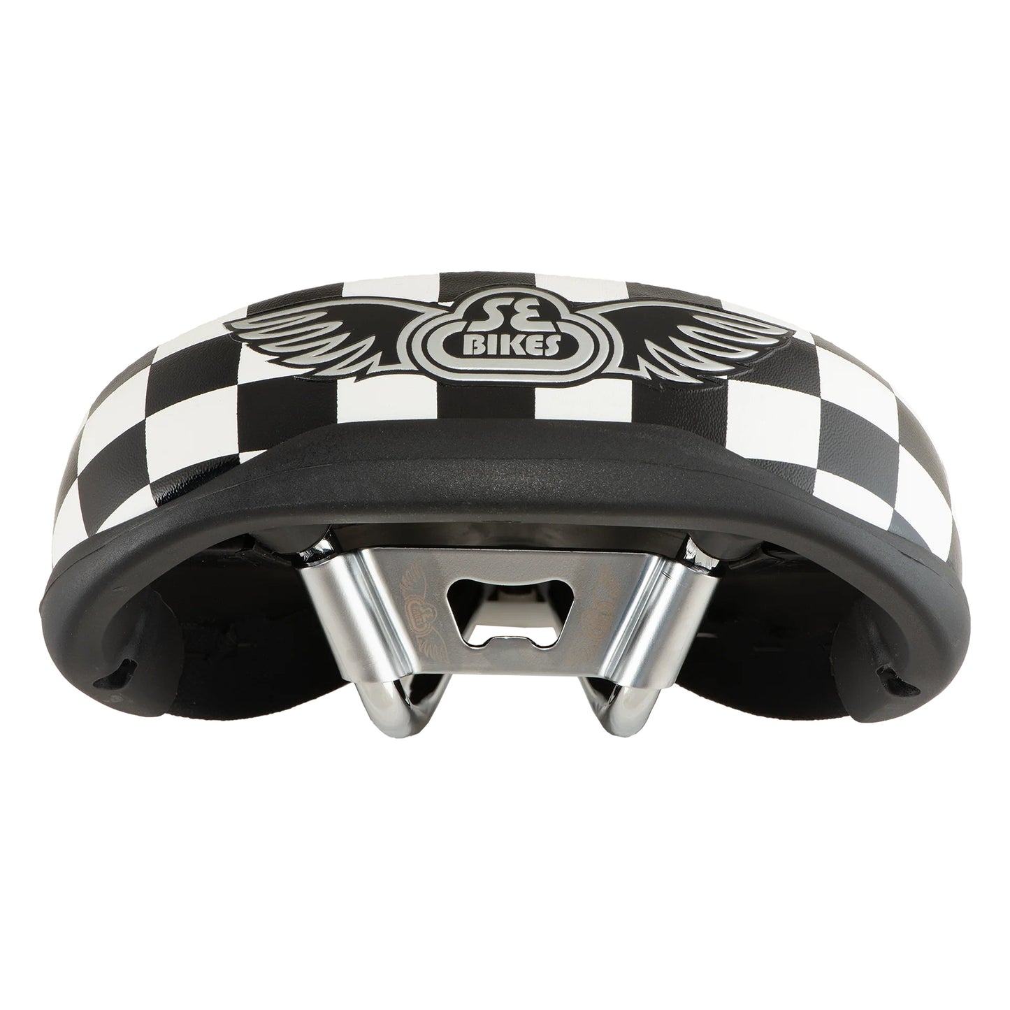 SE BIKES BIG FLYER CHECKERED SEAT (BLACK/WHITE)