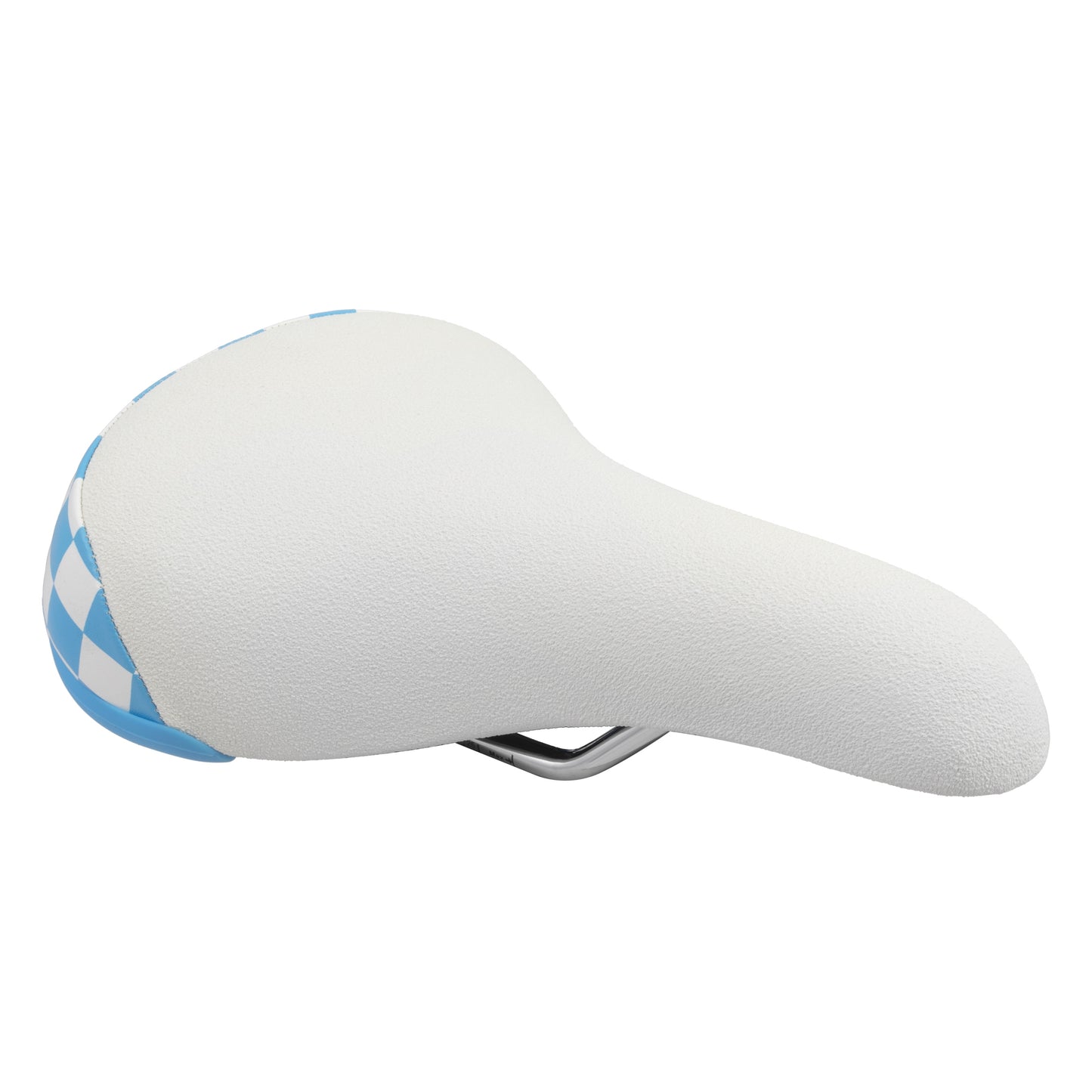 SE BIKES BIG FLYER CHECKERED SEAT (WHITE/BLUE)