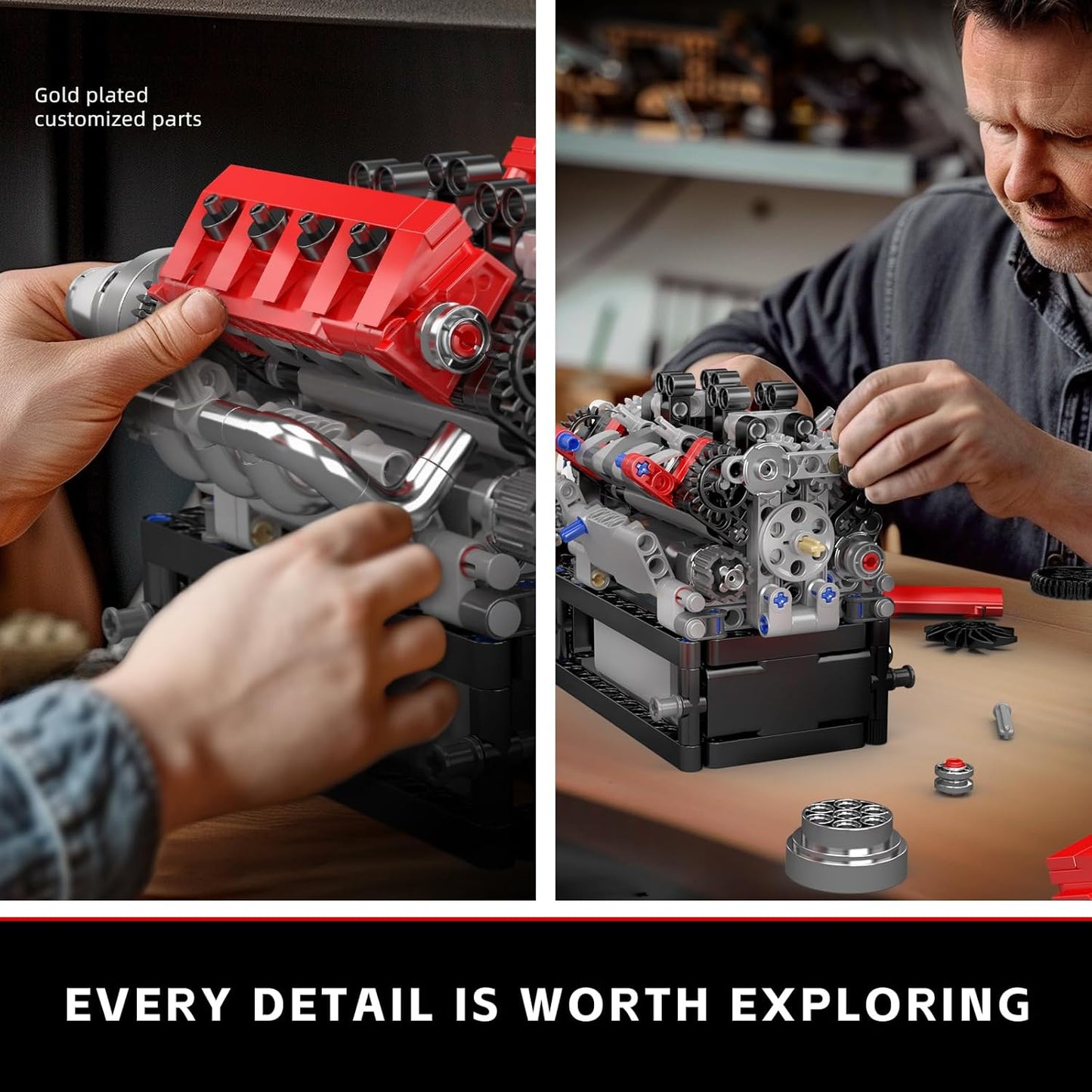 Mould King 10204 Build Your Own V8 Engine