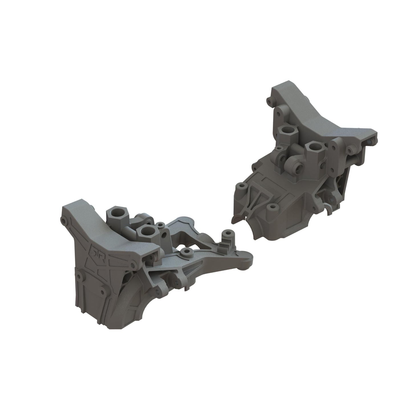 Arrma Front and Rear Composite Upper Gearbox Cover/Shock Tower: Granite