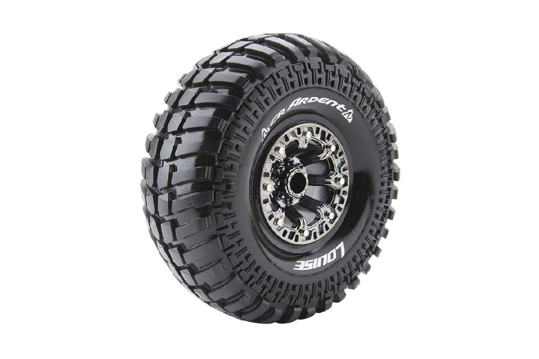 Louise R/C Ardent CR 2.2” Super Soft Crawler Tire: Black Chrome