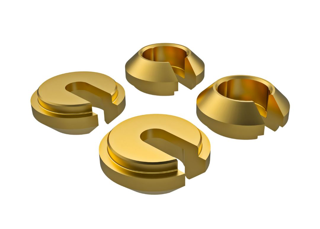 Traxxas Brass Lower Shock Retainers: TRX-4m