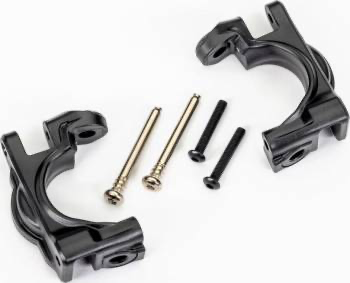 Traxxas Caster Blocks Extreme Heavy Duty w/Hinge Pins: Black