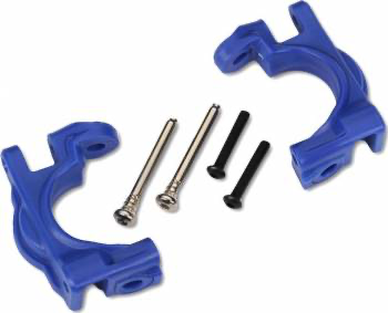 Traxxas Caster Blocks Extreme Heavy Duty w/Hinge Pins: Blue