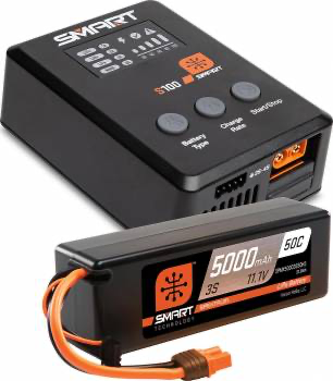 Spektrum Powerstage 3S 5000mah 50C Surface Bundle w/S100 Charger: IC5