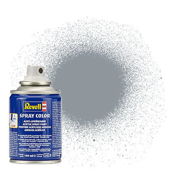 Revell Acrylic Spray Paint: Metallic Steel (100ml)
