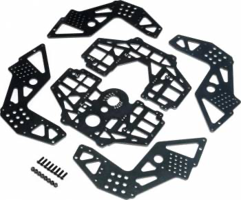 Losi Aluminum Chassis Side Plate Set: LMT (Grey)