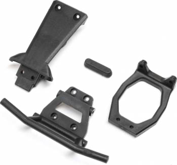 Losi Front Bumper, Brace and Skidplate: Hammer Rey