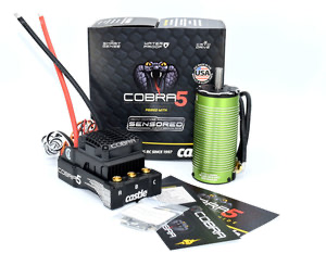 Castle Creations Cobra 5 1/5 Sensored Brushless ESC/Motor Combo: 1260kv