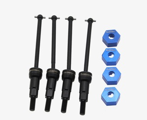 Power Hobby Front and Rear CVD Axle Set w/Hex: Granite/Typhon GROM