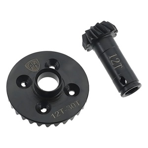 Power Hobby Steel Front Helical Diff Ring/Pinion Gear Set: GROM