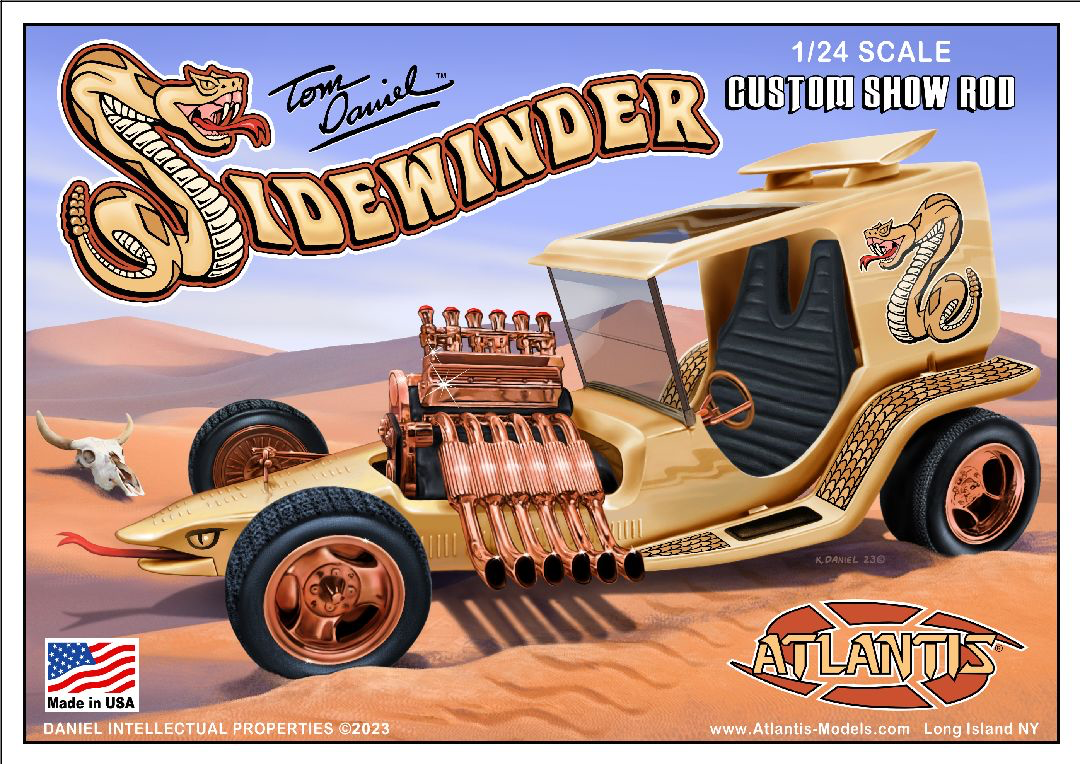 Atlantis Models 1/24 Tom Daniels Sidewinder Custom Show Rod Model Kit