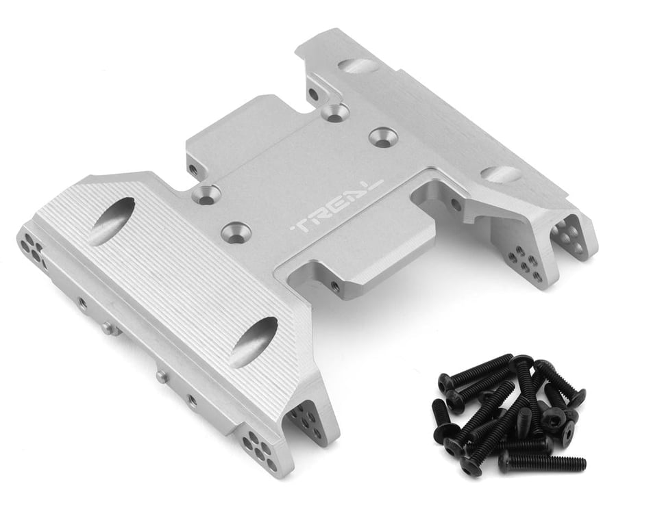 Treal Hobby Aluminium 7075 Centre Skid Plate: SCX6 (Silver)