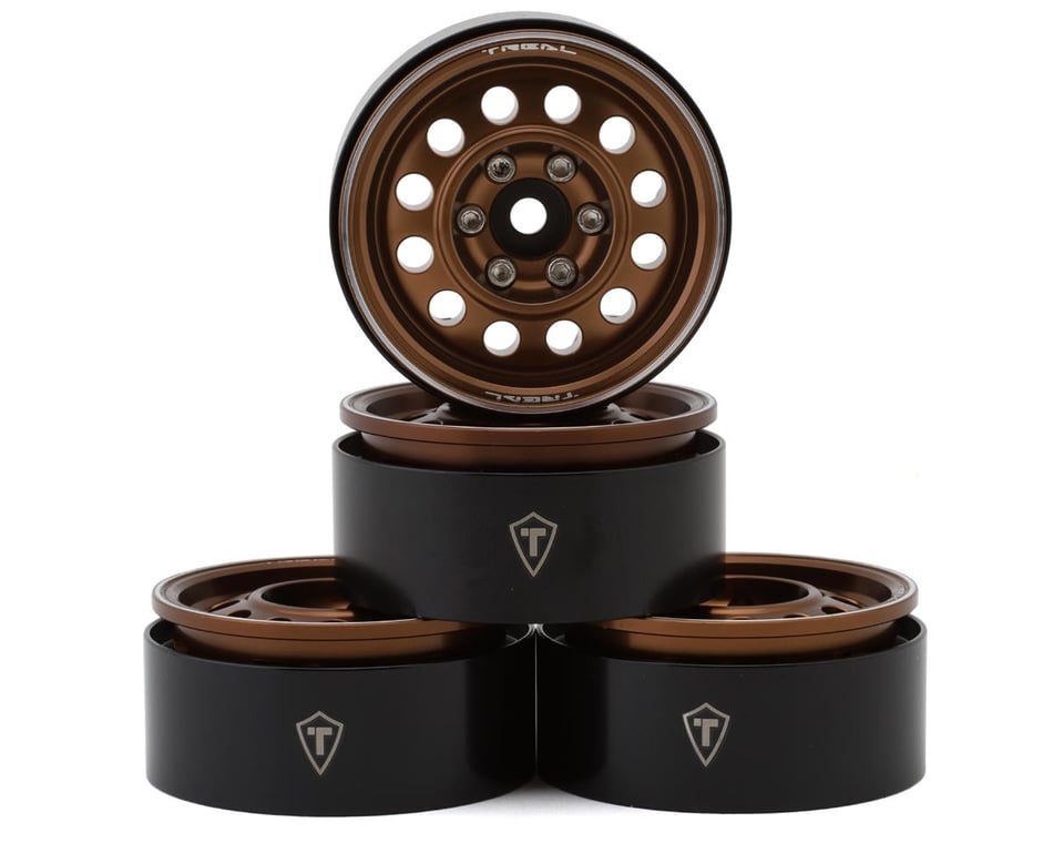 Treal 1.9” Vintage 12 Hole Beadlock Rims: Bronze