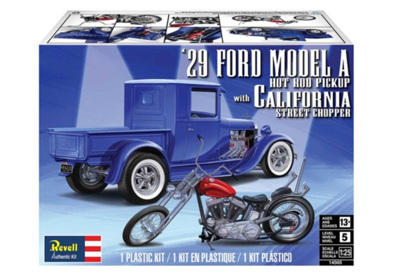 Revell 1/25 1929 Ford Model A Hot Rod Pickup w/Chopper Model Kit