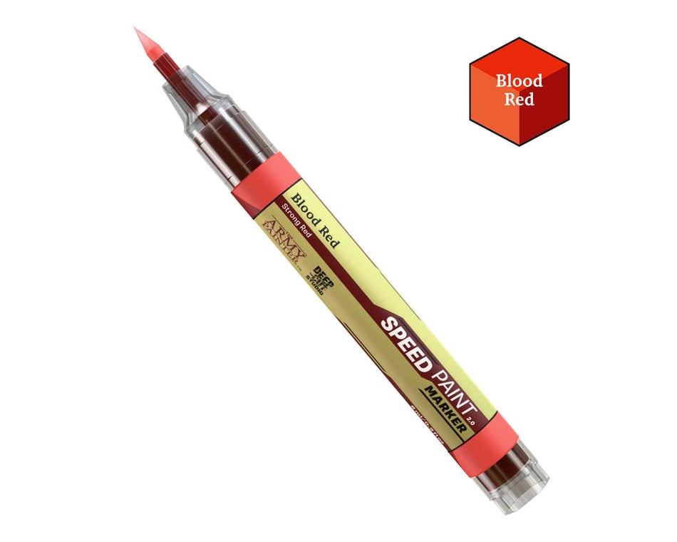Army Painter Speedpainter 2.0 Felt-Tech Tip Paint Marker: Blood Red