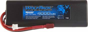 Reedy Wolfpack 2S 4000mah 35C Round Lipo Battery: Deans