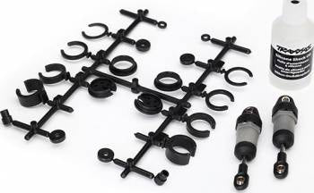 Traxxas Short Ultra Shocks: Grey (Includes Preload Spacers)