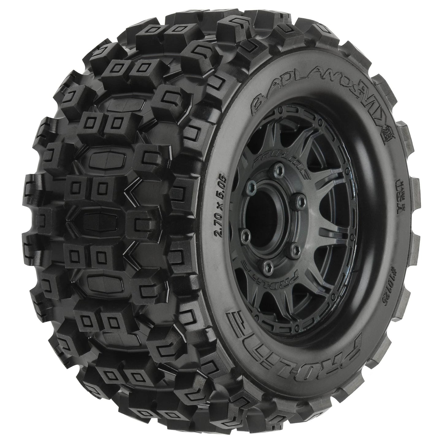 Pro-Line Badlands MX28 2.8" Mounted on Raid Rims: 6x30 (Black)