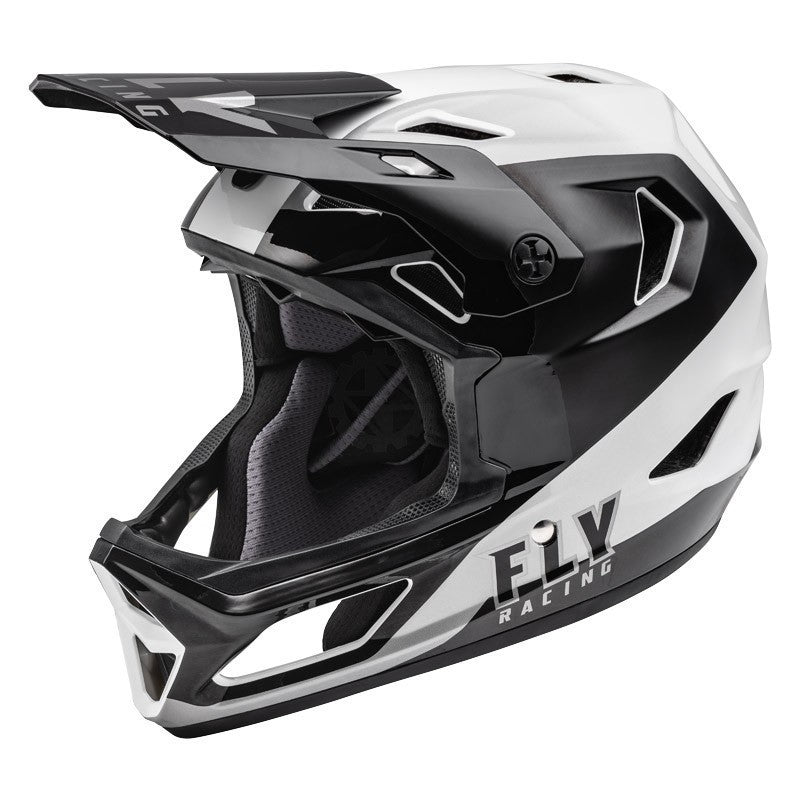 Fly Racing Helmet: XL (Black / White)