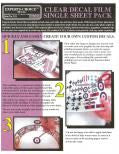 Bare Metal Clear Inkjet Single Decal Paper
