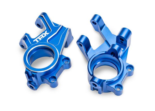 Traxxas Aluminum Steering Blocks 6061-T6: Funco (Blue)