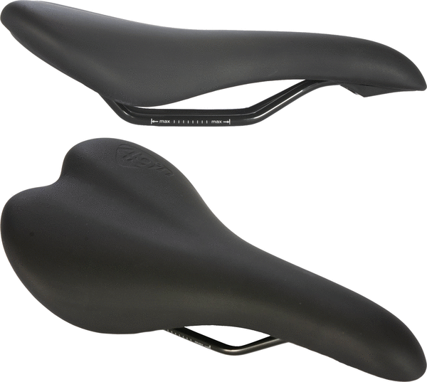 49N Round Perch Saddle: 143mm (Black)