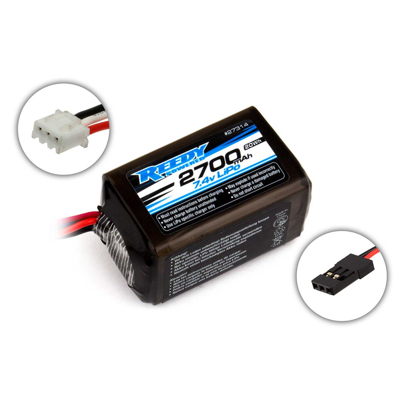 Reedy LiPo Pro RX 2700mAH 7.4V Hump