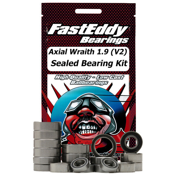 Fast Eddy Rubber Sealed Bearing Kit: Wraith 1.9 V2