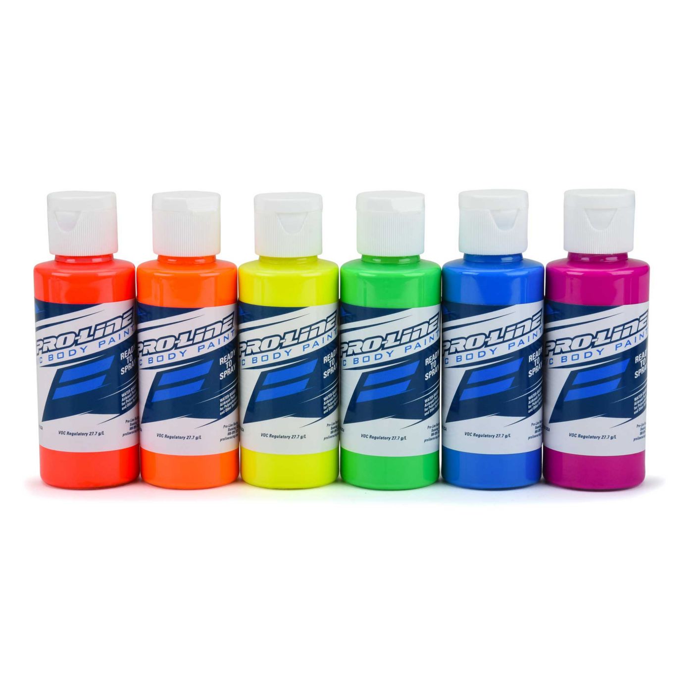 Pro-Line RC Body Paint: Fluorescent Colors (6 Pack)