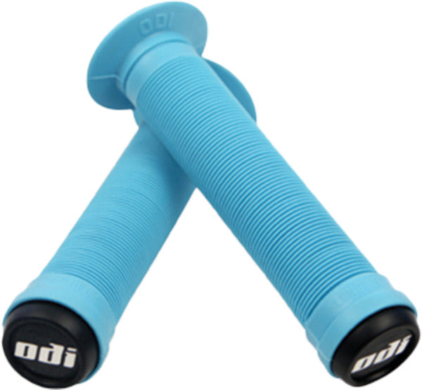 ODI Longneck ST Flanged Grips: 143mm (Aqua)