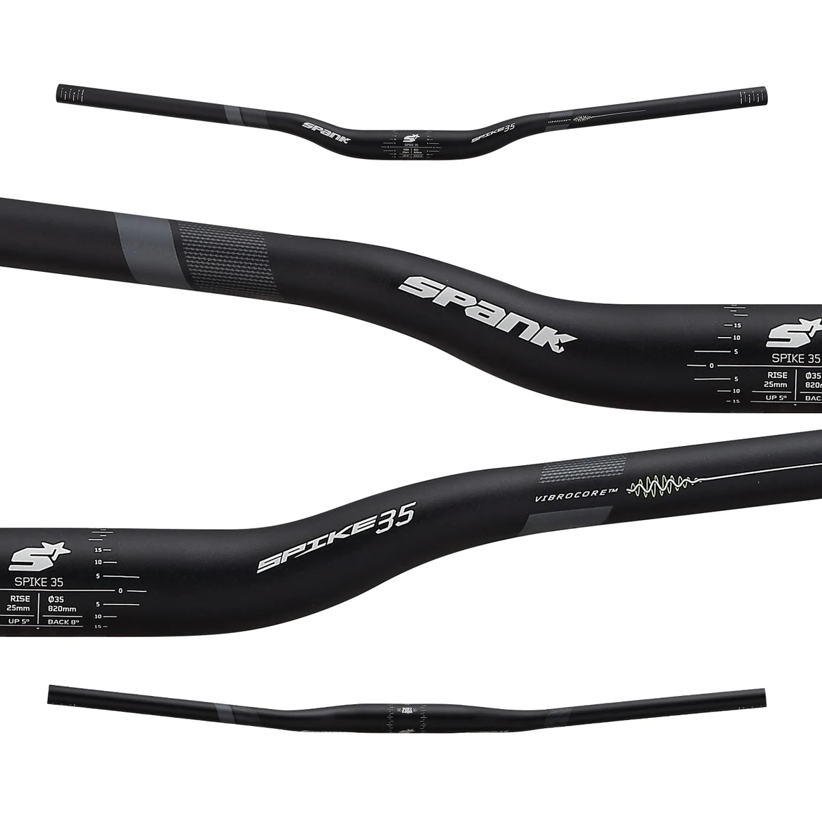 Spank Spike 35 Vibrocore Handlebar R40 (Blk)
