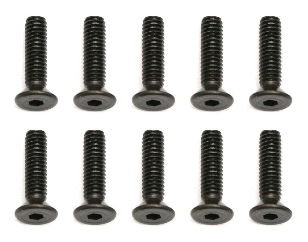 Team Associated Flat Head Countersunk Screws: M2.5x10mm