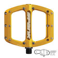Spank Spoon 100 Alloy Flat Pedals: Gold