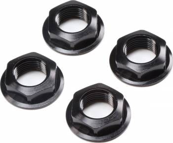 Losi 17mm Flanged Wheel Nuts: Super Rock Rey (Black)