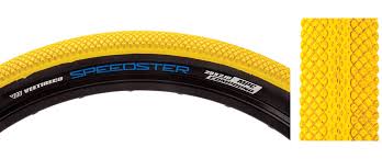 SE Bikes Vee Speedster Tire: 27.5x3.0” (Yellow/Black)