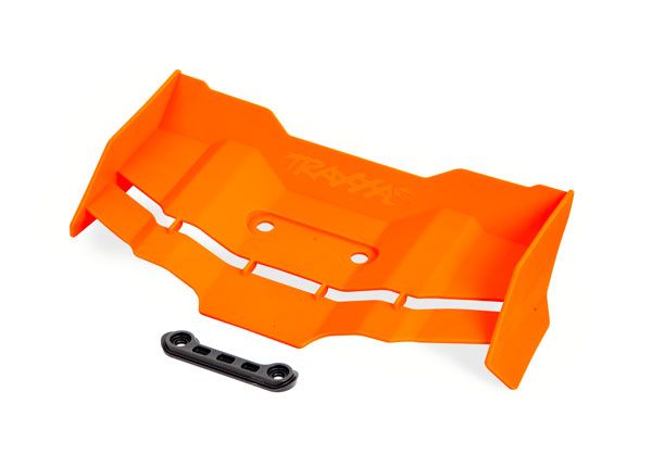 Traxxas Wing and Washers: Sledge (Orange)