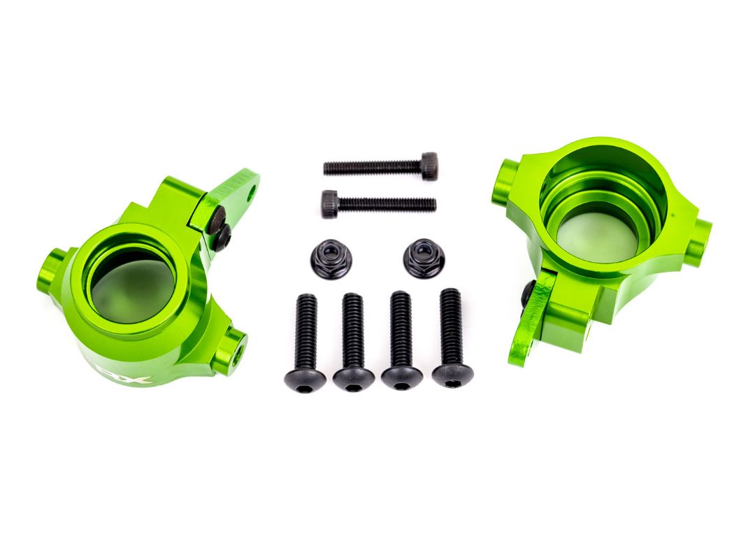 Traxxas Aluminium Steering Blocks 6061-T6: Sledge (Green)
