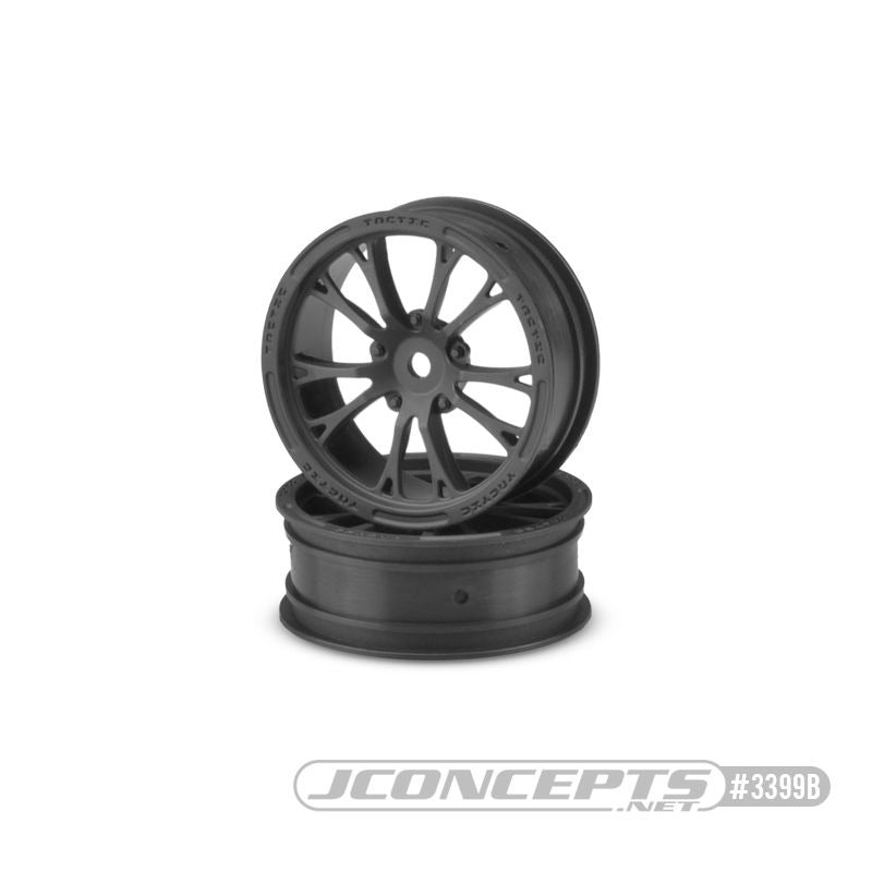JConcepts Tactic 2.2” Front Drag Wheel: Slash/Bandit/Street Eliminator (Black)