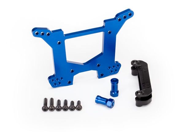 Traxxas Rear Aluminum Shock Tower 7075-T6: Blue