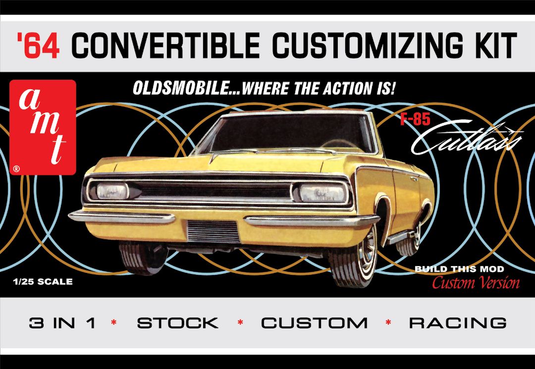 AMT 1964 Olds Cutlass F-85 Convertible 1/25 Model Kit