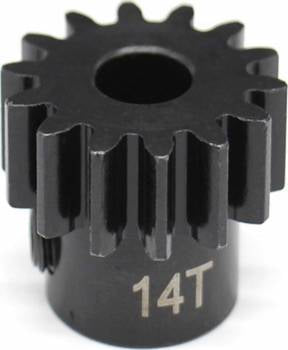 Hot Racing Hardened Steel Pinion: Mod 1.5 8mm (14T)