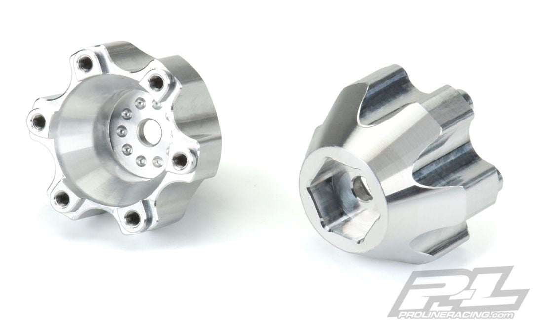 Pro-Line Aluminum 6x30 to 14mm Hex Adapters: 2.8” Wheels