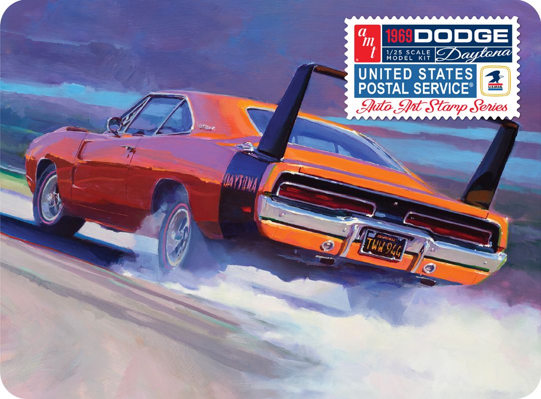 AMT 1969 Dodger Charger Daytona USPS Stamp Series Model Kit