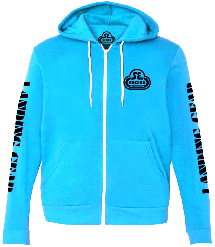 SE Bikes Hoodie We Ride as One Zip-Up XL Baby Blue