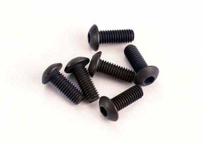 Traxxas Button Head Hex Screws: M3x8mm (6)