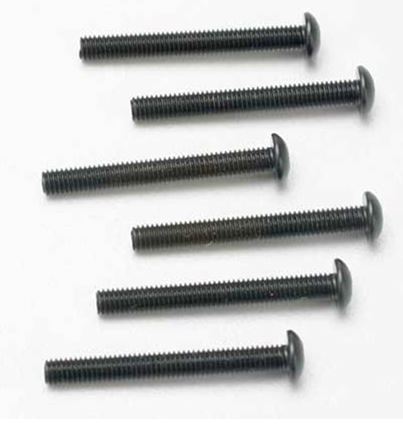 Traxxas Button Head Screws: M3x25mm (6)