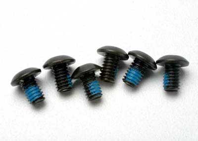 Traxxas Button Head Machine Screws: M4x6mm (6)