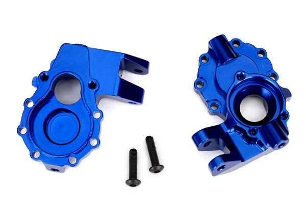 Traxxas Front Inner Portal Housings 6061-T6 Aluminum (Blue)